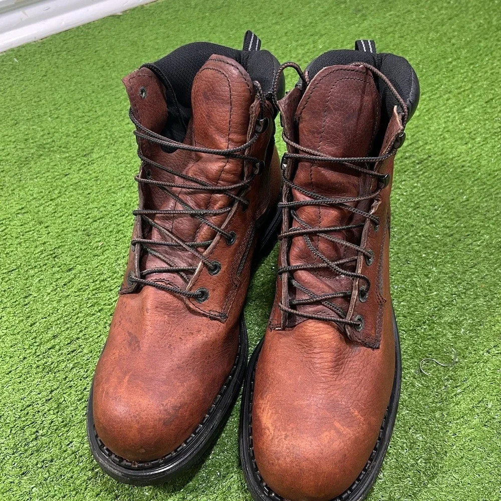 Red Wing Leather Work Boots Size 12 2226‎ Dyna-Force Made In USA Steel Toe EUC